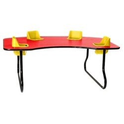 Four-Seat Toddler Table - Traditional (27" H) (Toddler Tables TOD-TT427) - SchoolOutlet