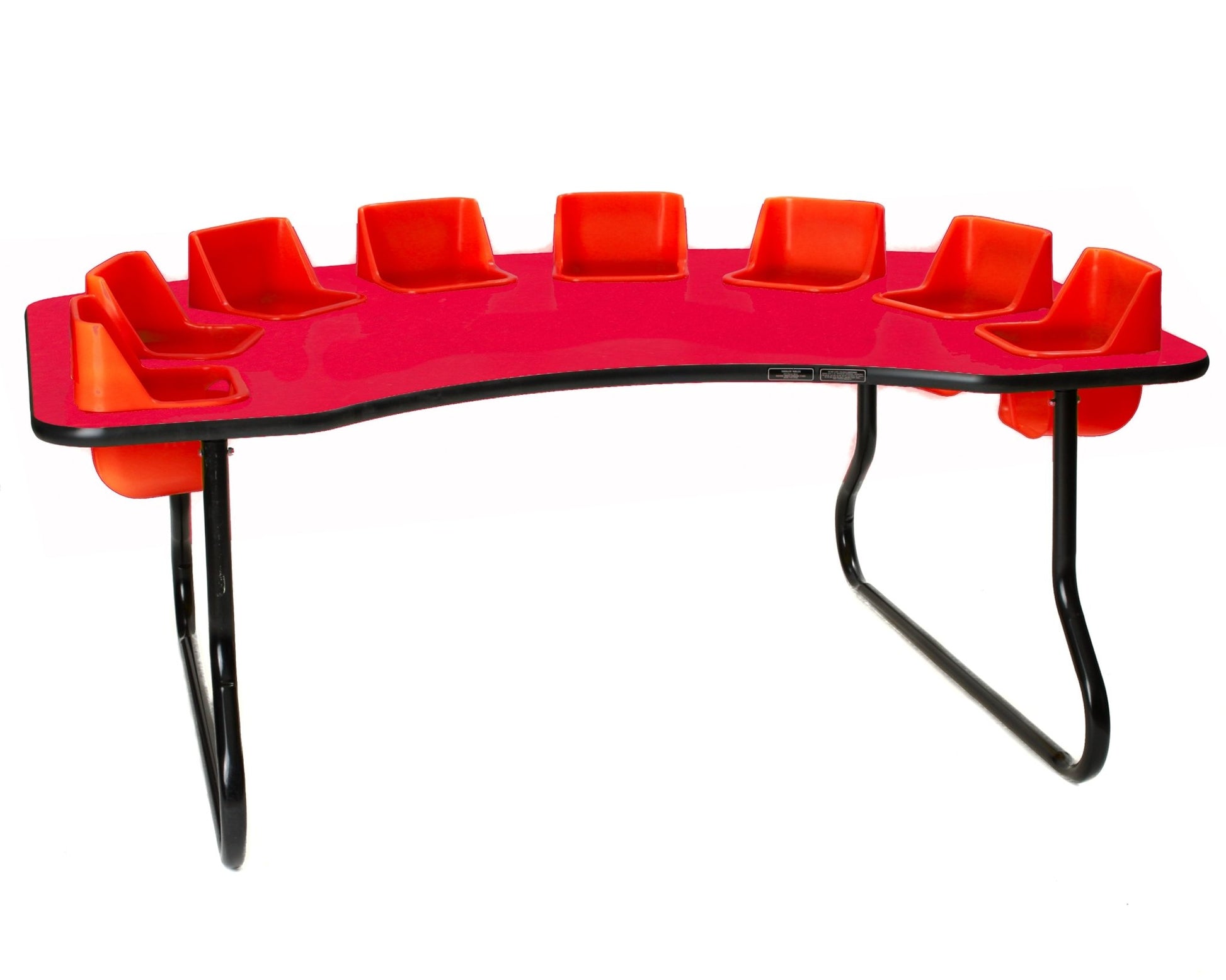 Eight-Seat Kidney Toddler Table (14" H) (Toddler Tables TOD-TT814) - SchoolOutlet