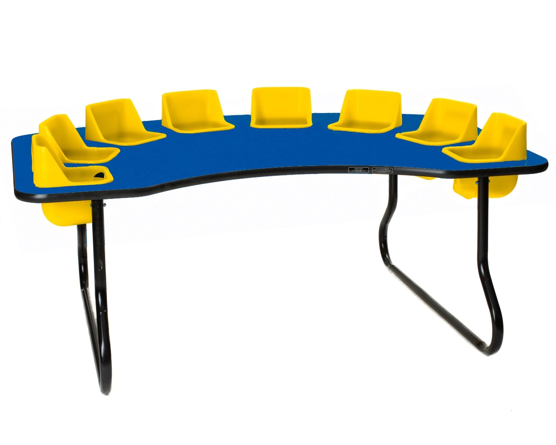 Eight-Seat Kidney Toddler Table (14" H) (Toddler Tables TOD-TT814) - SchoolOutlet
