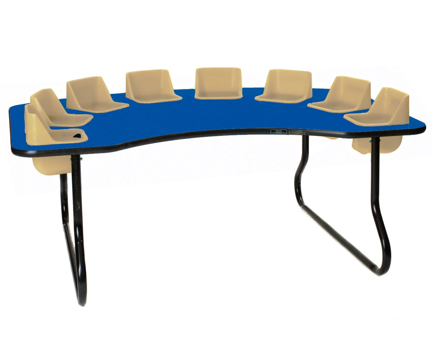 Eight-Seat Kidney Toddler Table (27" H) (Toddler Tables TOD-TT827) - SchoolOutlet