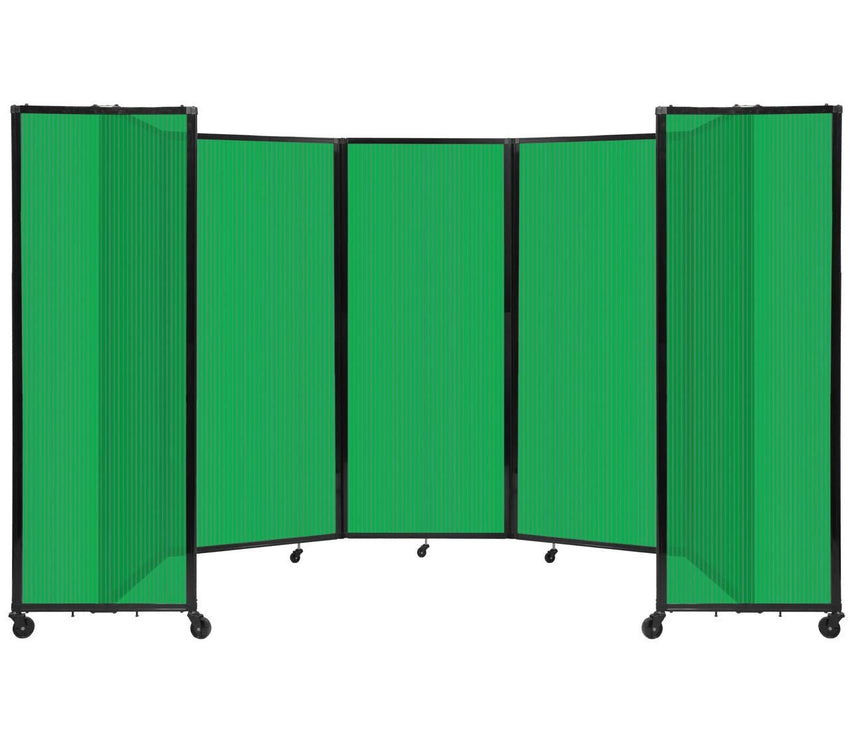 Room Divider Accordion Portable Partition Translucent Polycarbonate - SchoolOutlet