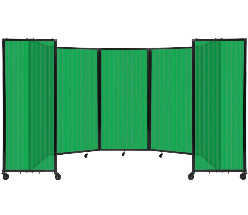 Room Divider Accordion Portable Partition Translucent Polycarbonate - SchoolOutlet