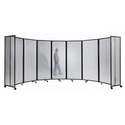 Room Divider Accordion Portable Partition Translucent Polycarbonate