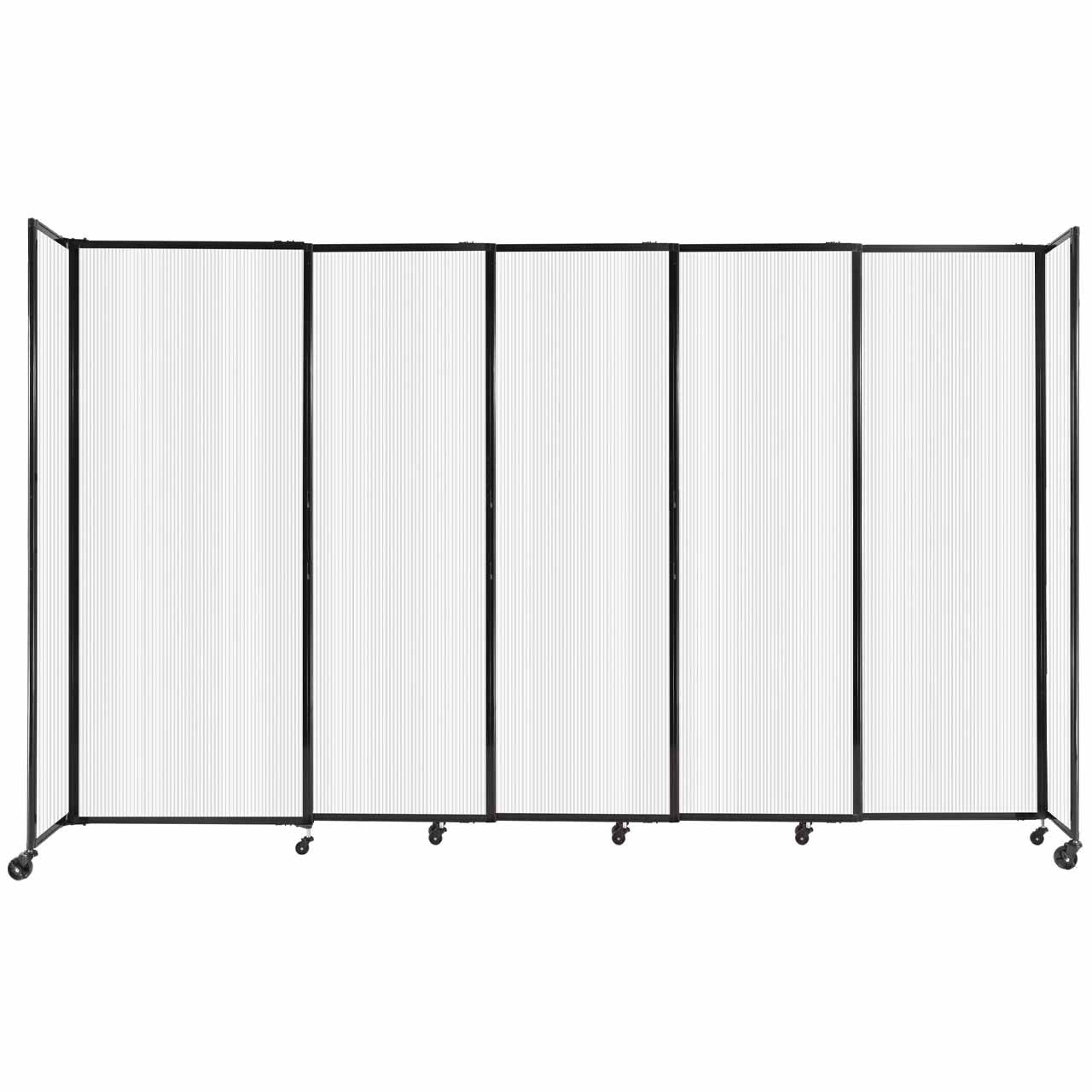 Room Divider Straight Wall Sliding Portable Partition Sound Absorbing Polycarbonate - SchoolOutlet