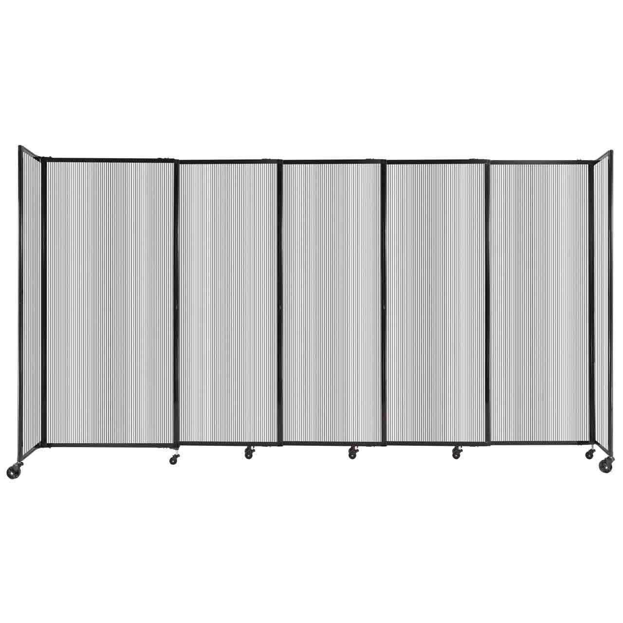 Room Divider Straight Wall Sliding Portable Partition Sound Absorbing Polycarbonate - SchoolOutlet