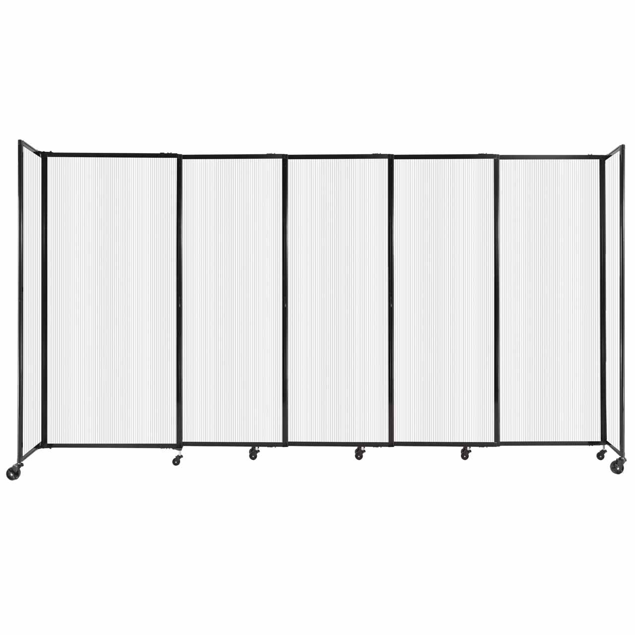 Room Divider Straight Wall Sliding Portable Partition Sound Absorbing Polycarbonate - SchoolOutlet