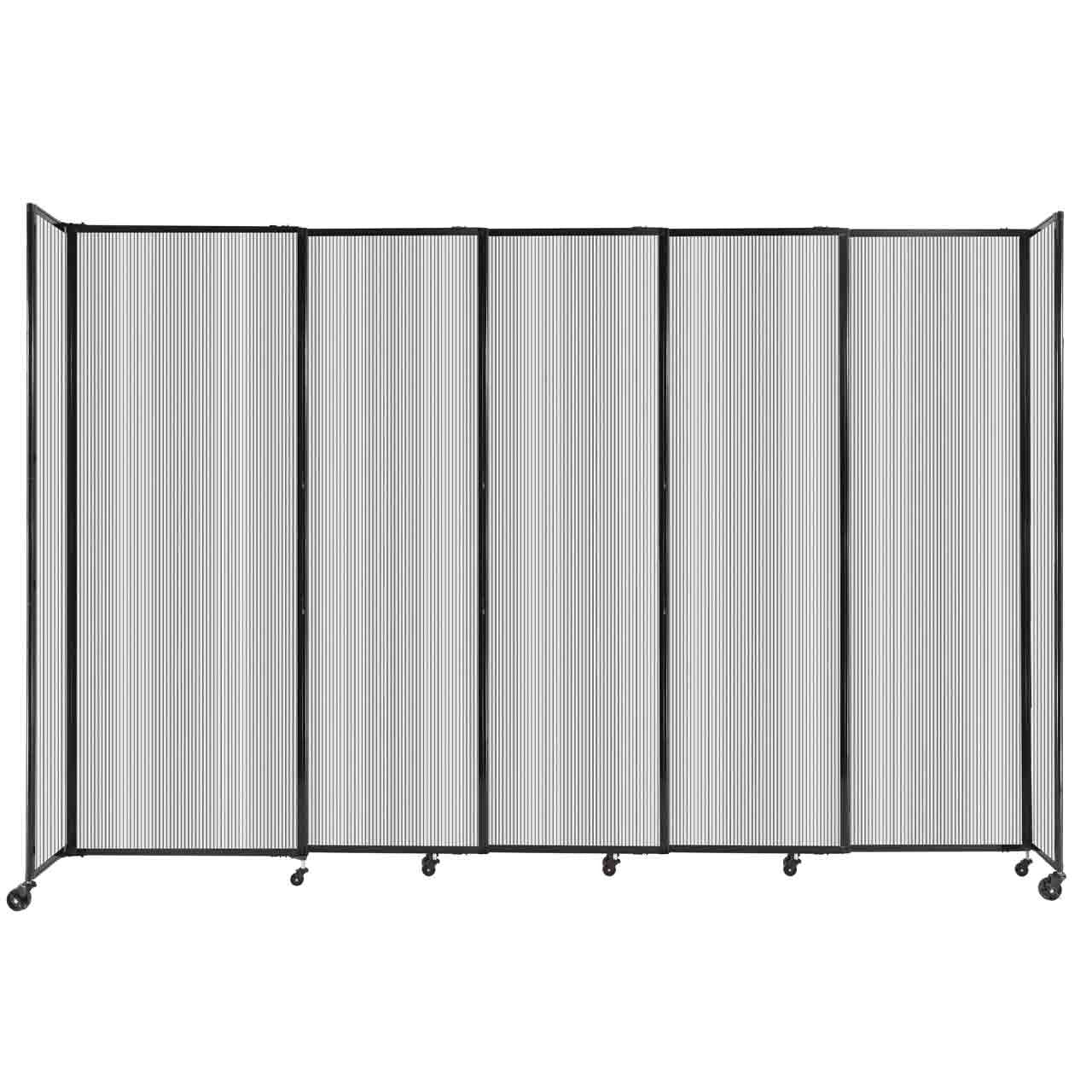 Room Divider Straight Wall Sliding Portable Partition Sound Absorbing Polycarbonate - SchoolOutlet