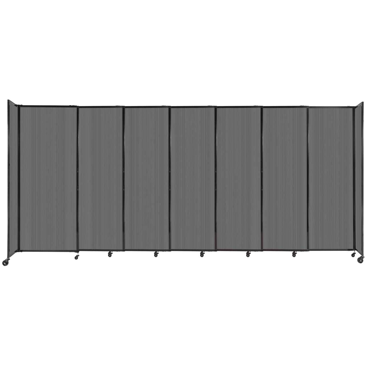 Room Divider Straight Wall Sliding Portable Partition Sound Absorbing Polycarbonate - SchoolOutlet
