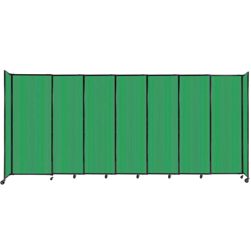 Room Divider Straight Wall Sliding Portable Partition Sound Absorbing Polycarbonate - SchoolOutlet