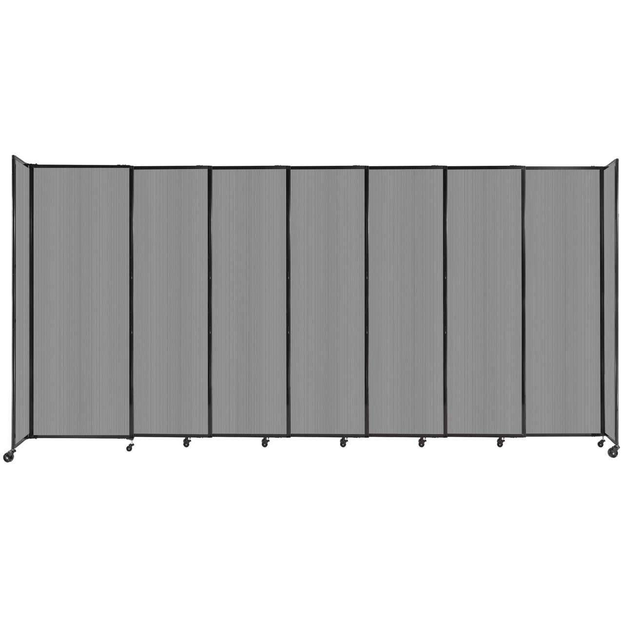 Room Divider Straight Wall Sliding Portable Partition Sound Absorbing Polycarbonate - SchoolOutlet