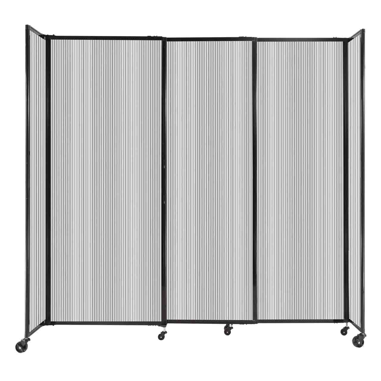 Room Divider Straight Wall Sliding Portable Partition Sound Absorbing Polycarbonate - SchoolOutlet