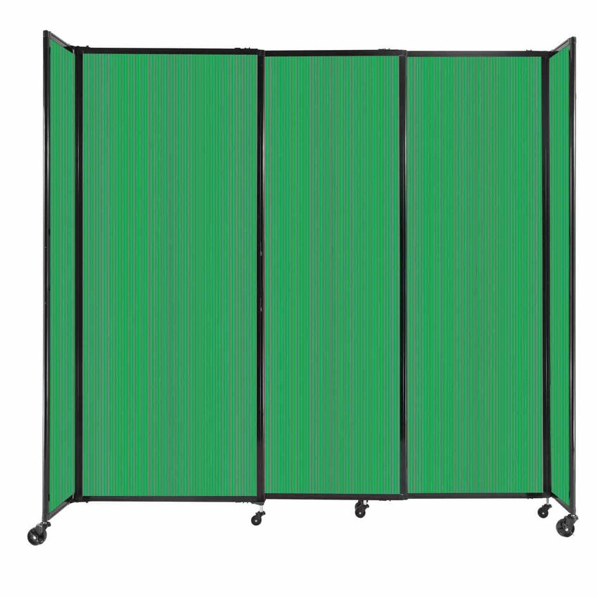 Room Divider Straight Wall Sliding Portable Partition Sound Absorbing Polycarbonate - SchoolOutlet