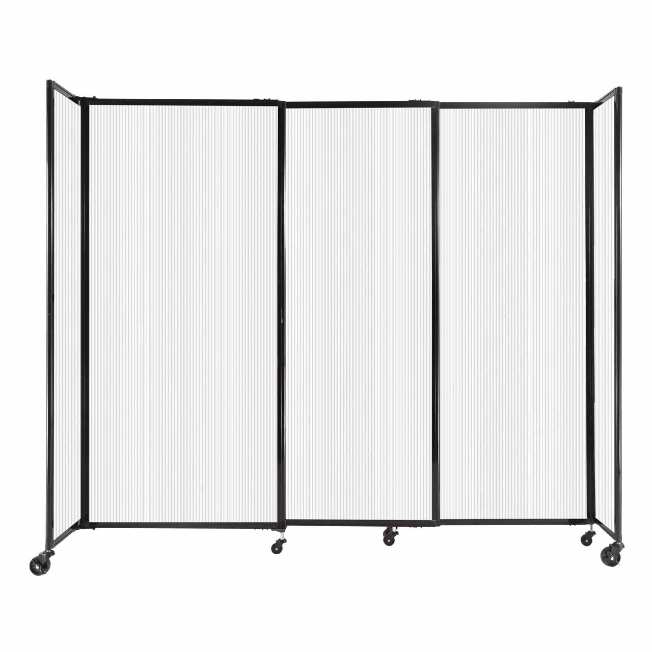 Room Divider Straight Wall Sliding Portable Partition Sound Absorbing Polycarbonate - SchoolOutlet