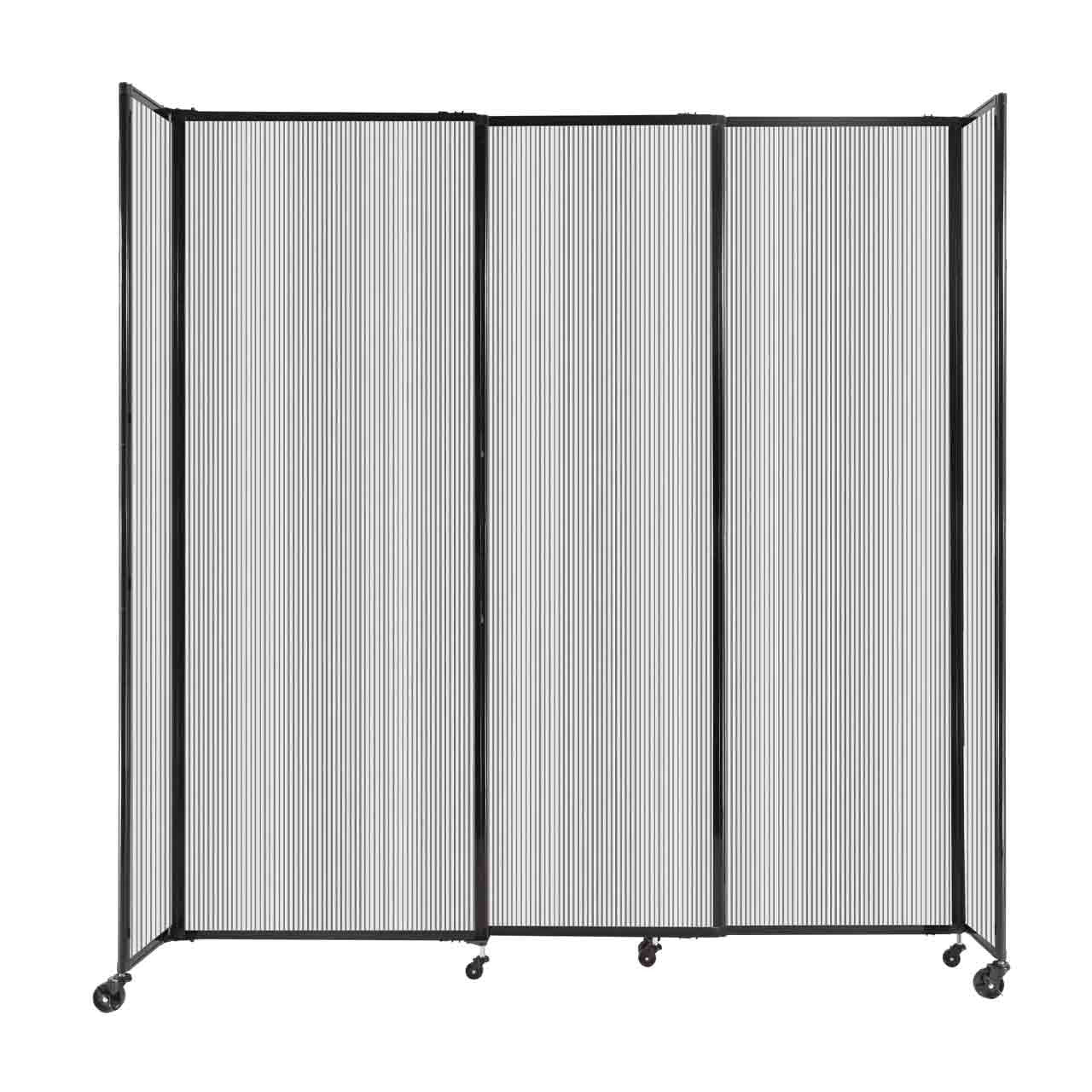 Room Divider Straight Wall Sliding Portable Partition Sound Absorbing Polycarbonate - SchoolOutlet