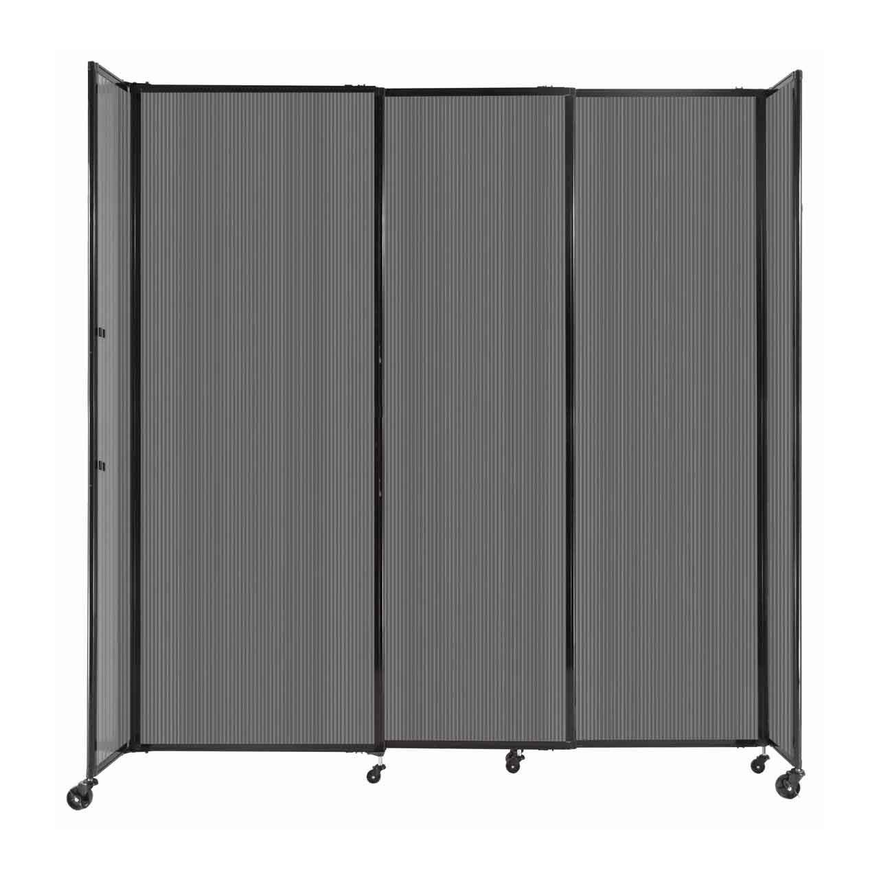 Room Divider Straight Wall Sliding Portable Partition Sound Absorbing Polycarbonate - SchoolOutlet