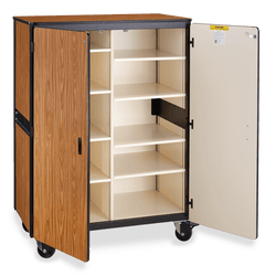 Virco 2502 - Mobile Storage Cabinet With Eight Shelves - 48"W x 28"D x 66"H (Virco 2502)