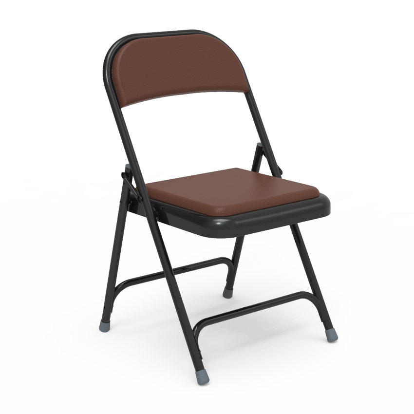 Virco 168 - Premium Steel Folding Chair with Vinyl Upholstered Seat and Back (Virco 168) - SchoolOutlet