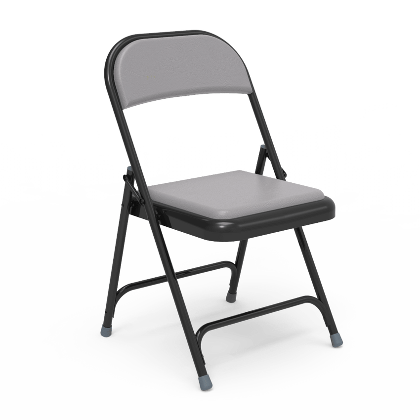 Virco 168 - Premium Steel Folding Chair with Vinyl Upholstered Seat and Back (Virco 168) - SchoolOutlet