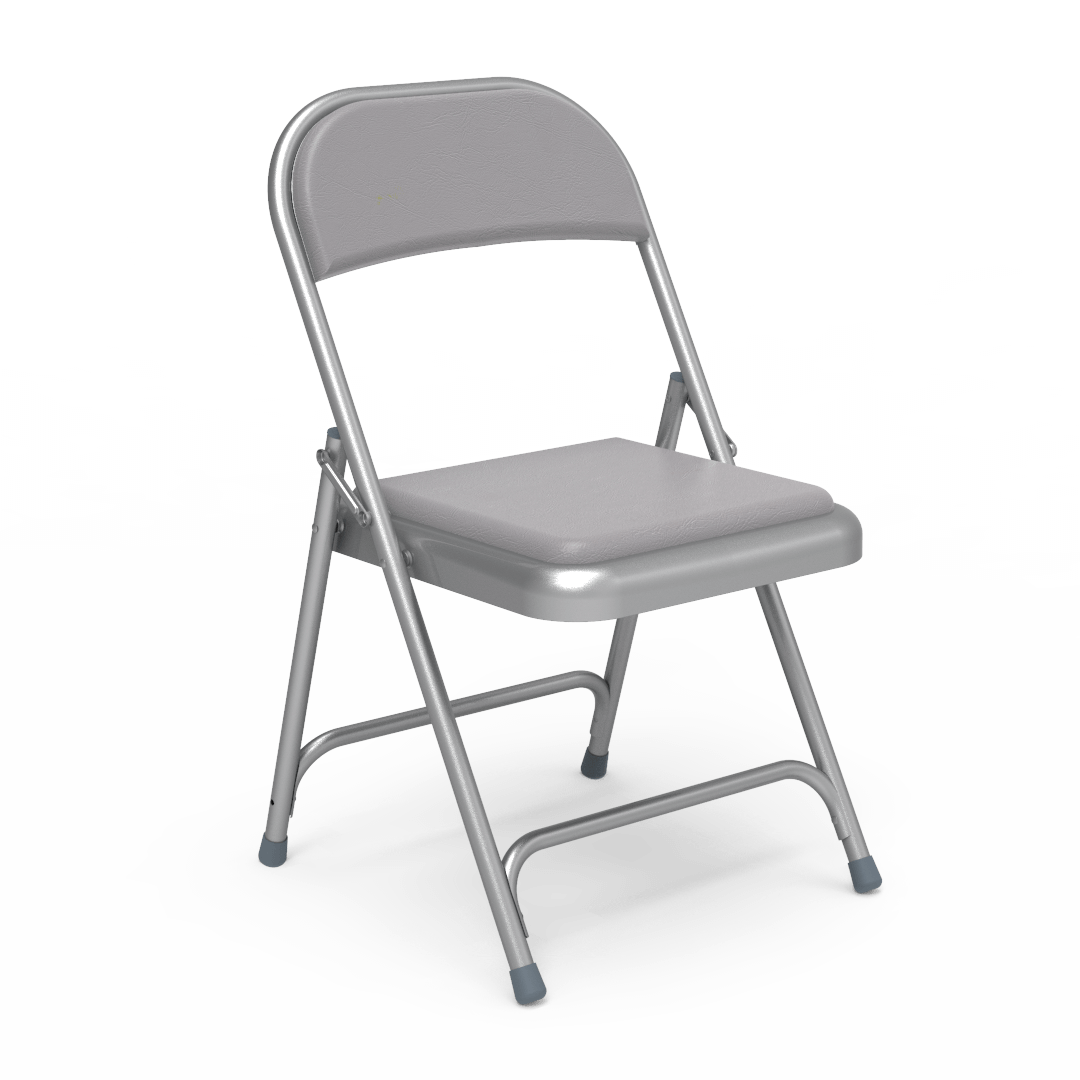 Virco 168 - Premium Steel Folding Chair with Vinyl Upholstered Seat and Back (Virco 168) - SchoolOutlet
