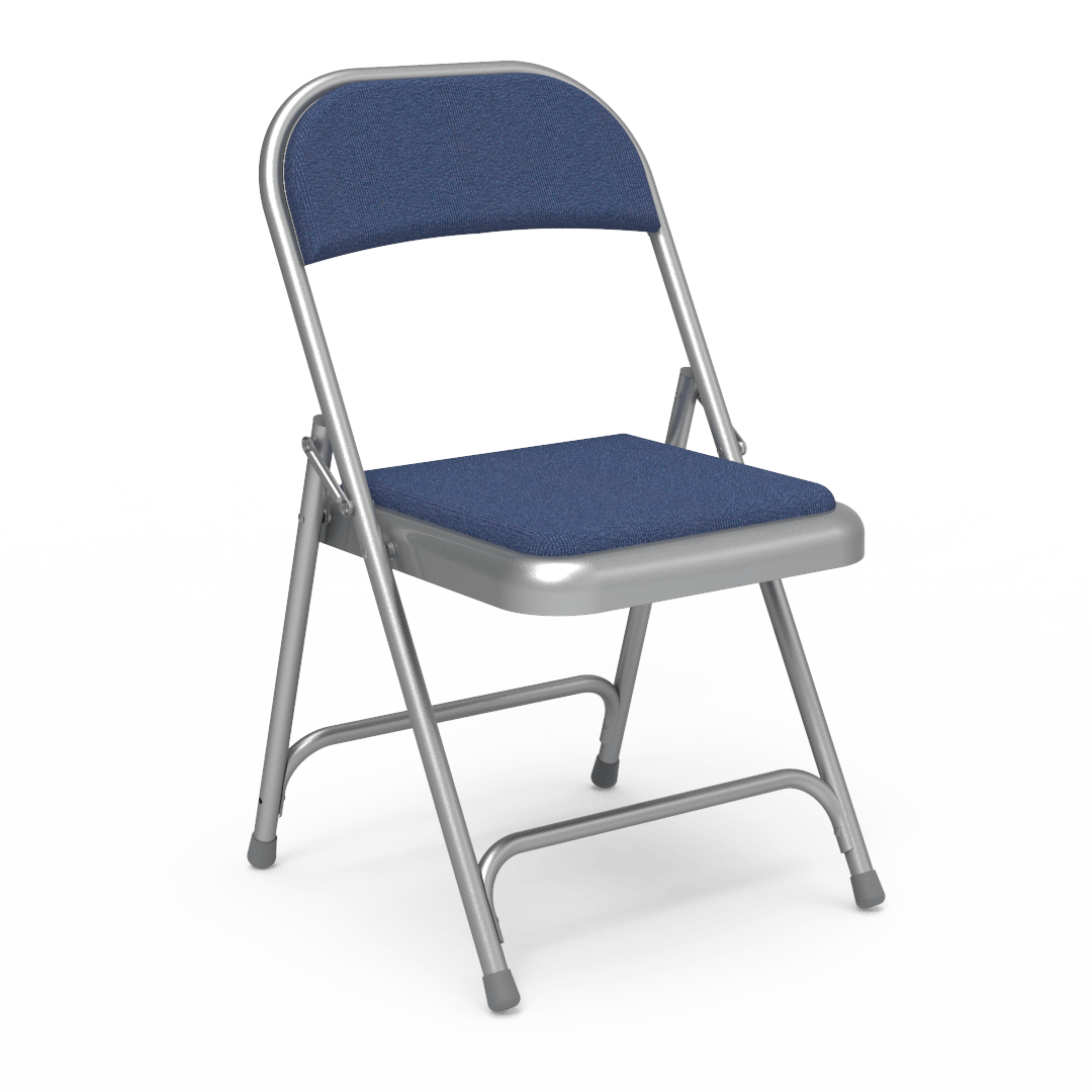 Virco 188 - Premium Steel Folding Chair with Fabric Upholstered