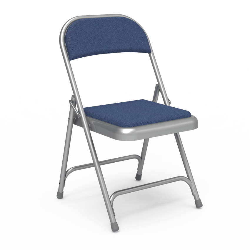 Virco 188 - Premium Steel Folding Chair with Fabric Upholstered Seat and Back (Virco 188) - SchoolOutlet