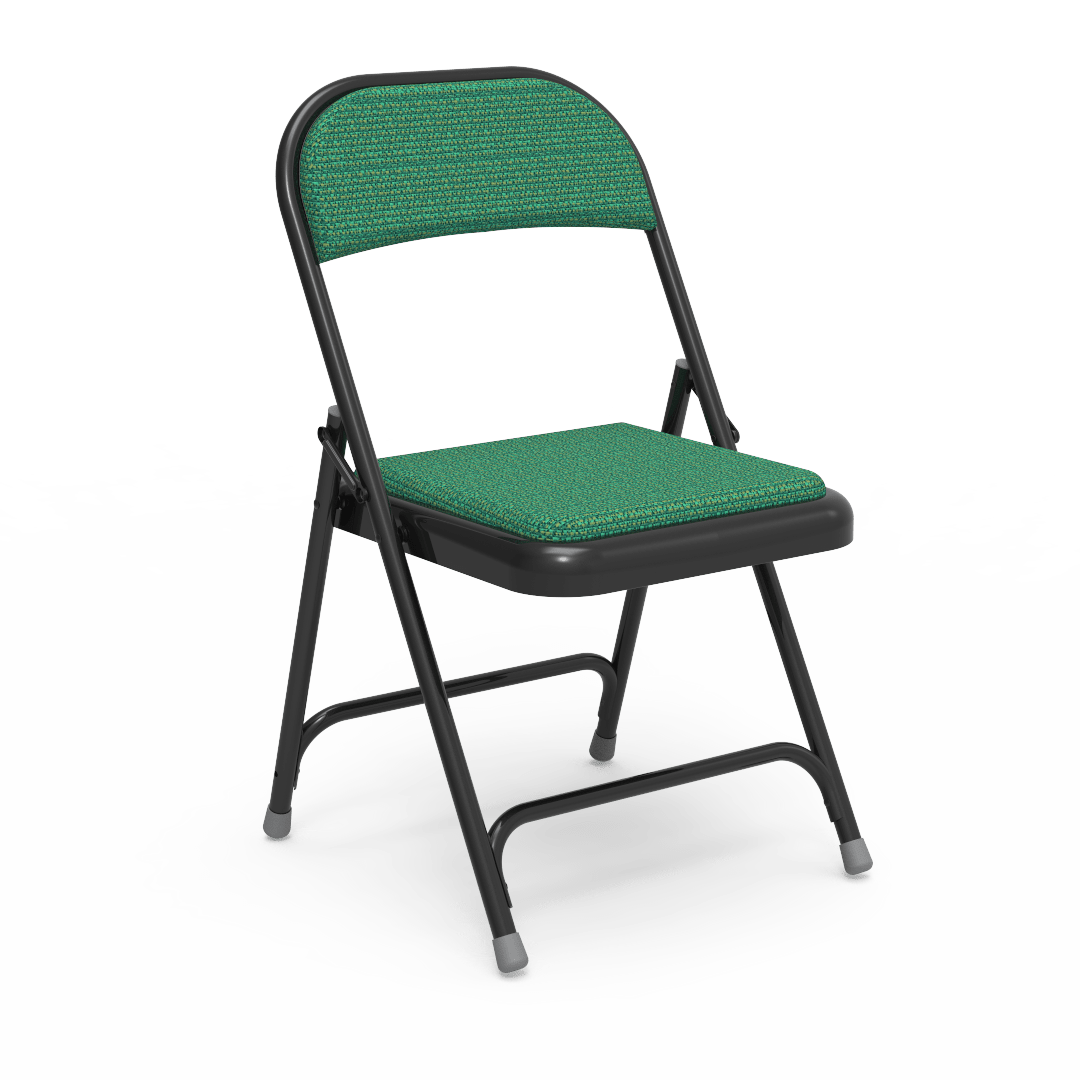 Virco 188 - Premium Steel Folding Chair with Fabric Upholstered Seat and Back (Virco 188) - SchoolOutlet