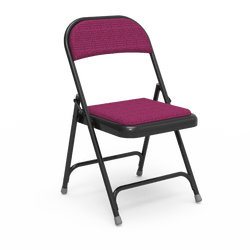 Virco 188 - Premium Steel Folding Chair with Fabric Upholstered Seat and Back (Virco 188)