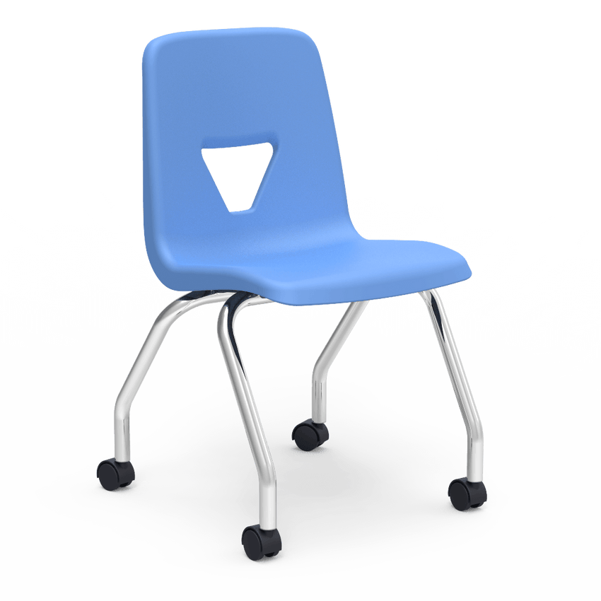 Virco 2050EL - 4-Leg 2000 Series Mobile Chair- Extra Large 18" Seat Height(Virco 2050EL) - SchoolOutlet