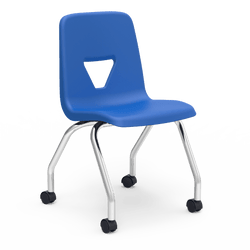 Virco 2050EL - 4-Leg 2000 Series Mobile Chair- Extra Large 18" Seat Height(Virco 2050EL)