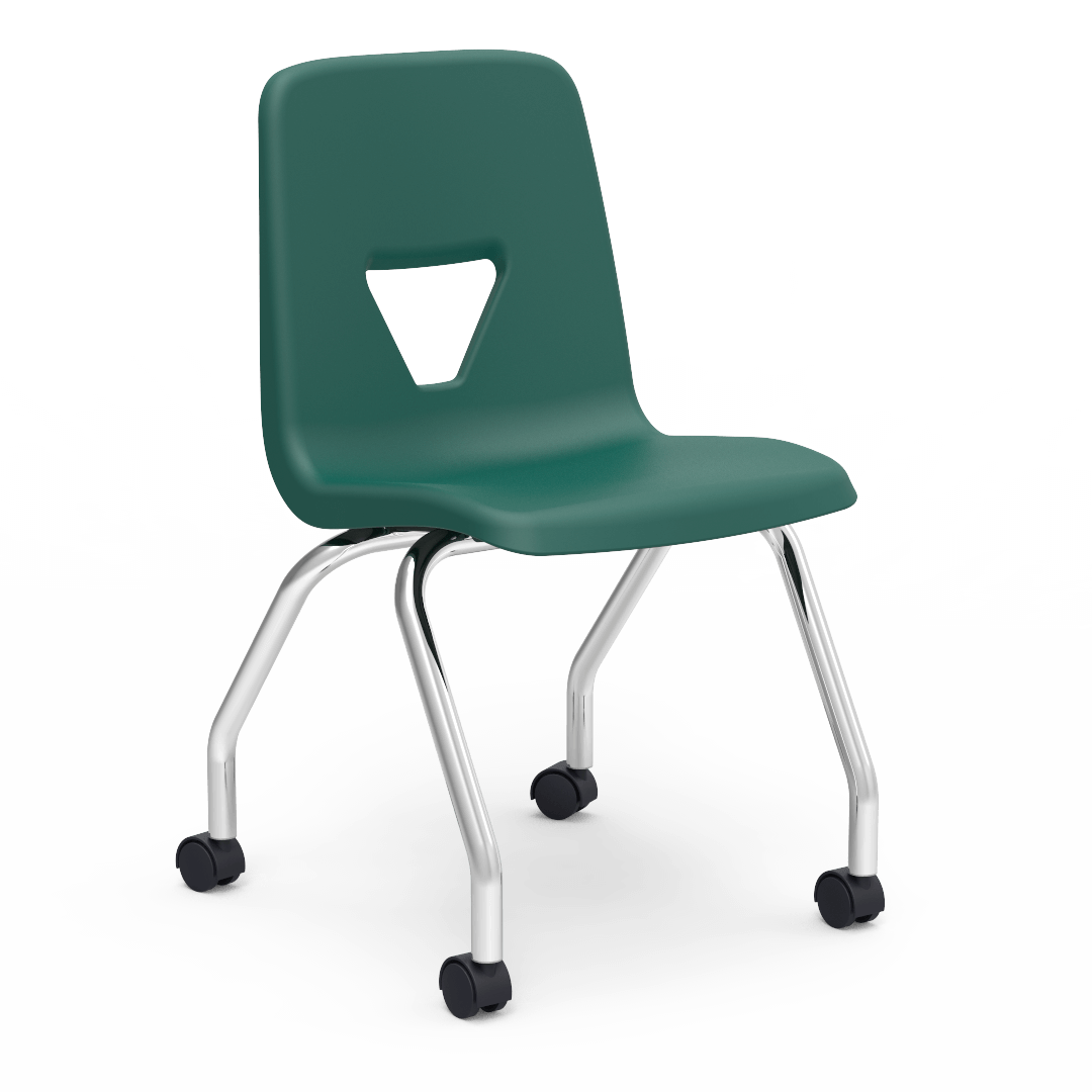 Virco 2050EL - 4-Leg 2000 Series Mobile Chair- Extra Large 18" Seat Height(Virco 2050EL) - SchoolOutlet