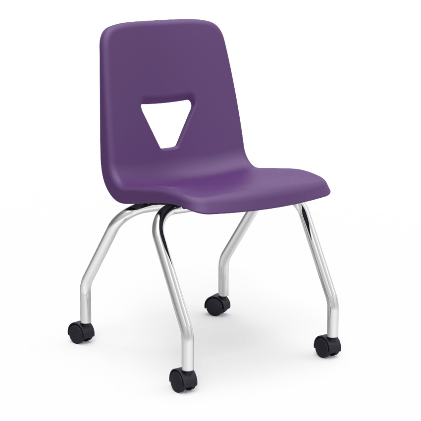 Virco 2050EL - 4-Leg 2000 Series Mobile Chair- Extra Large 18" Seat Height(Virco 2050EL) - SchoolOutlet