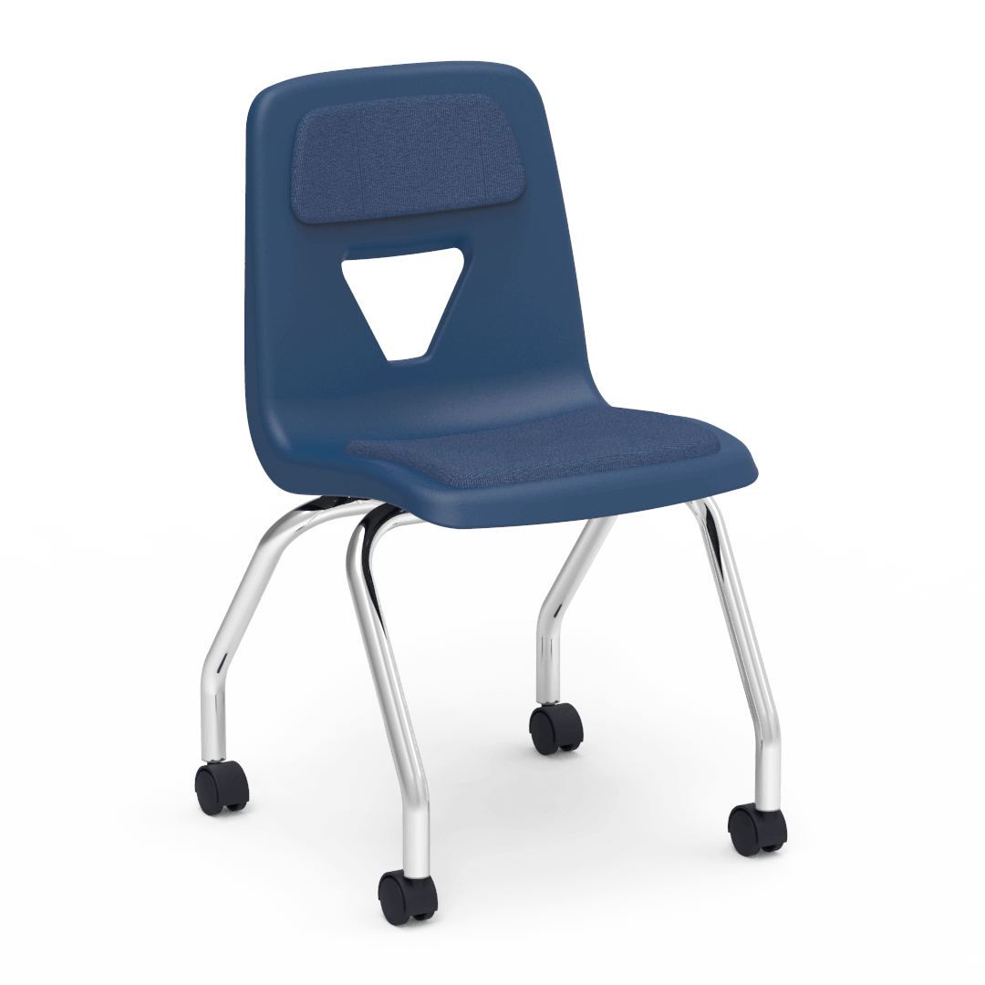 Virco 2050ELP - Extra Large Mobile Chair Padded/Upholstered Seat- 18" Seat Height (Virco 2050ELP) - SchoolOutlet