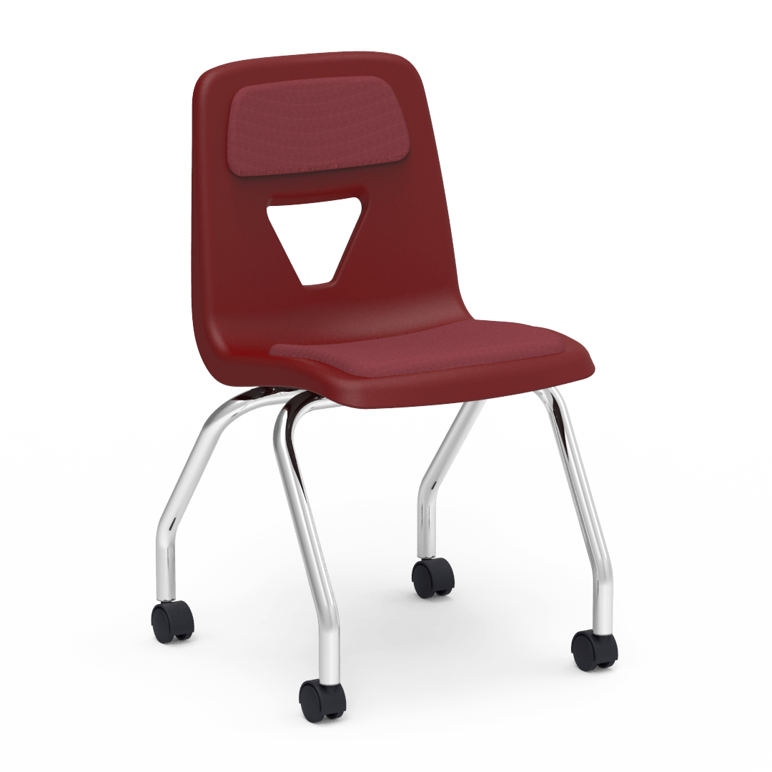 Virco 2050ELP - Extra Large Mobile Chair Padded/Upholstered Seat- 18" Seat Height (Virco 2050ELP) - SchoolOutlet