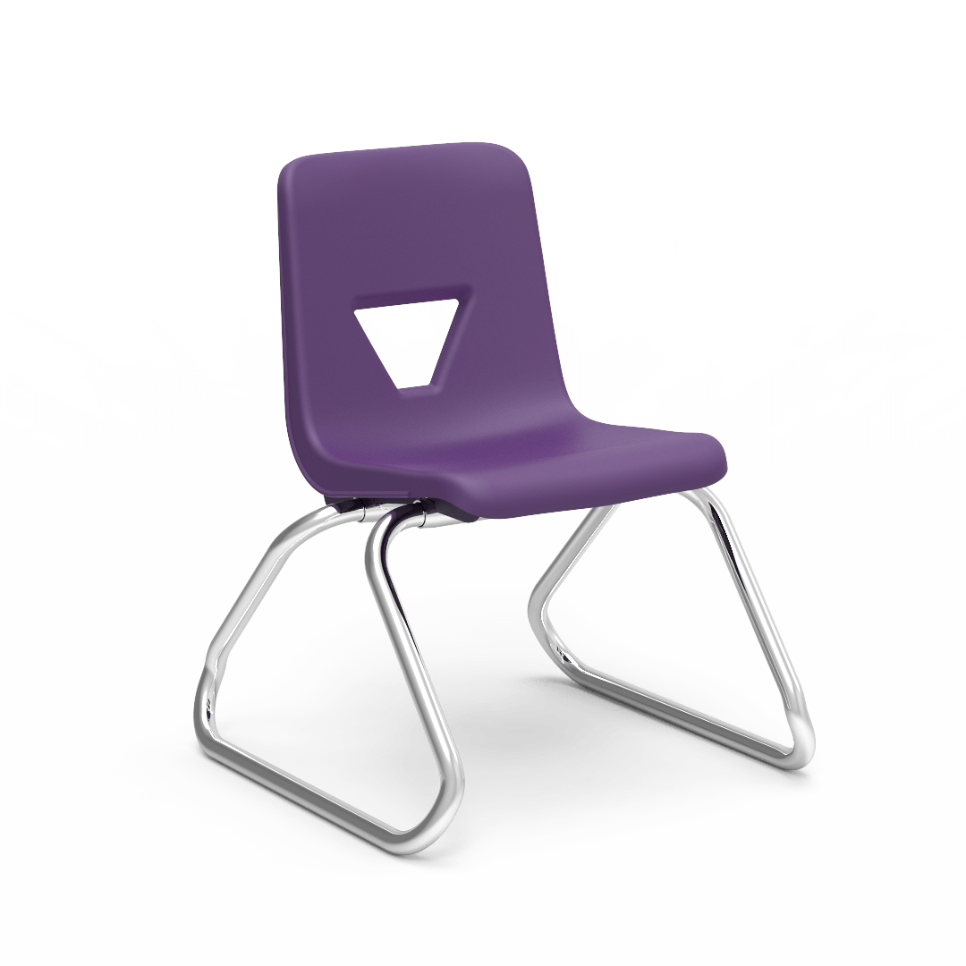 Virco 2612 - 2000 Series Sled-Based Stack Chair - 12" Seat Height (Virco 2612) - SchoolOutlet