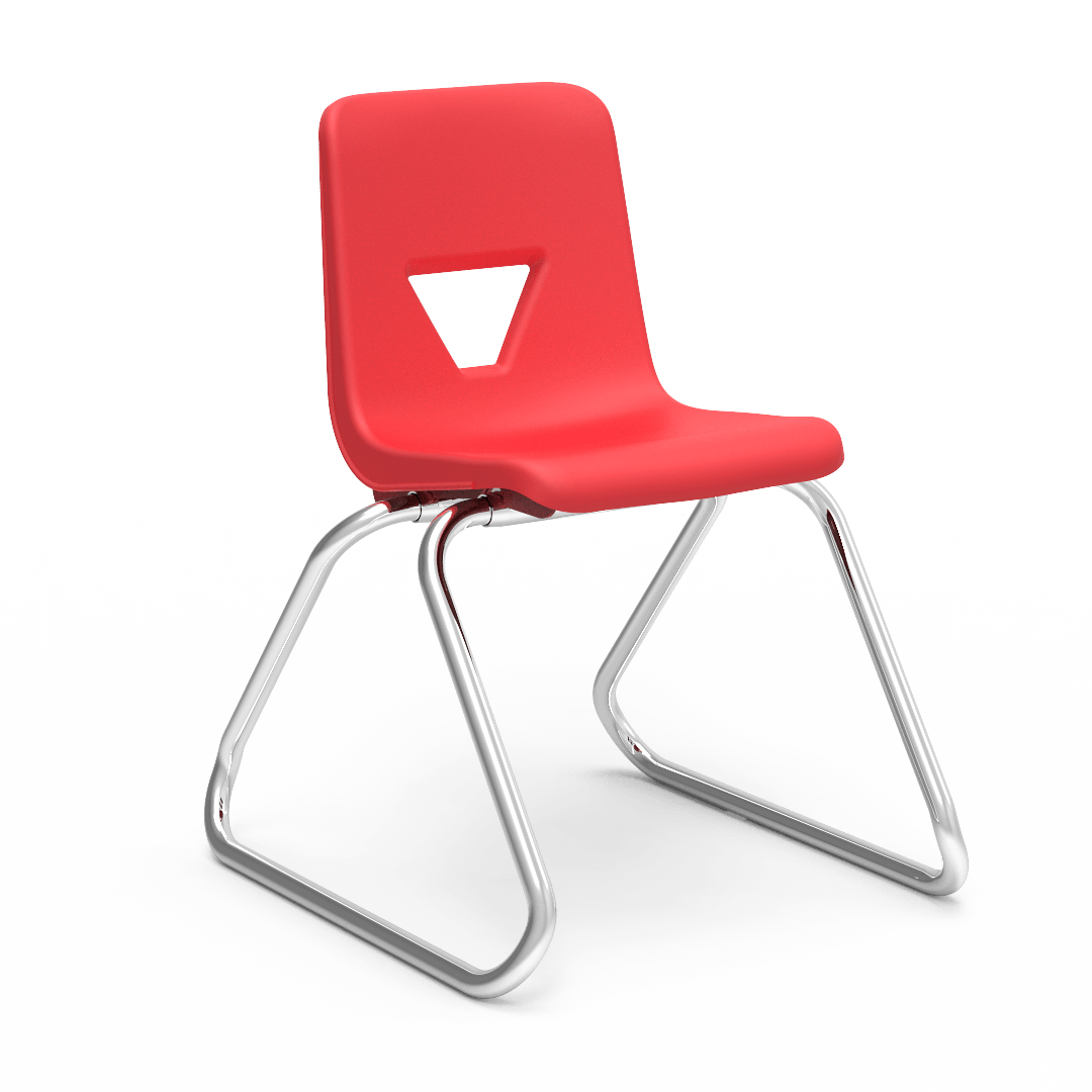 Virco 2614 - 2000 Series Sled-Based Stack Chair - 14" Seat Height (Virco 2614) - SchoolOutlet