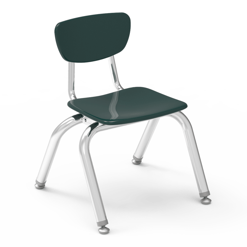 Virco 3012 - 3000 Series 4-Legged Hard Plastic Stack Chair - 12" Seat Height (Virco 3012) - SchoolOutlet