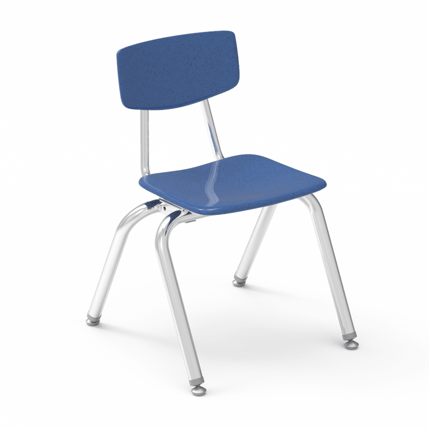 Virco 3014 - 3000 Series 4-Legged Hard Plastic Stack Chair - 14" Seat Height (Virco 3014) - SchoolOutlet