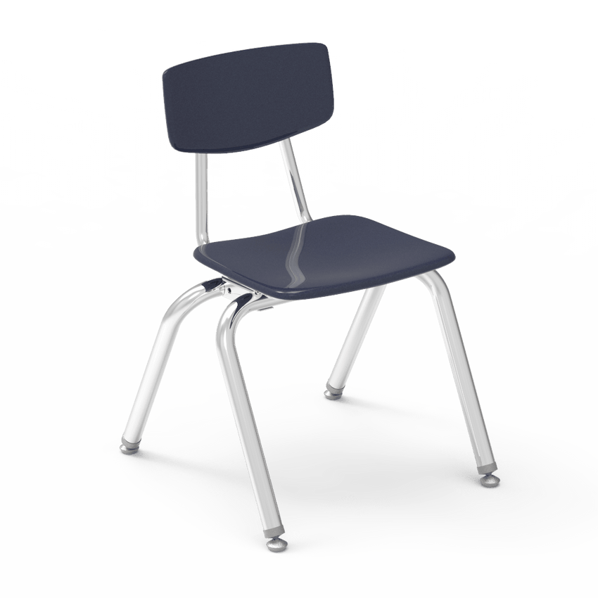 Virco 3014 - 3000 Series 4-Legged Hard Plastic Stack Chair - 14" Seat Height (Virco 3014) - SchoolOutlet