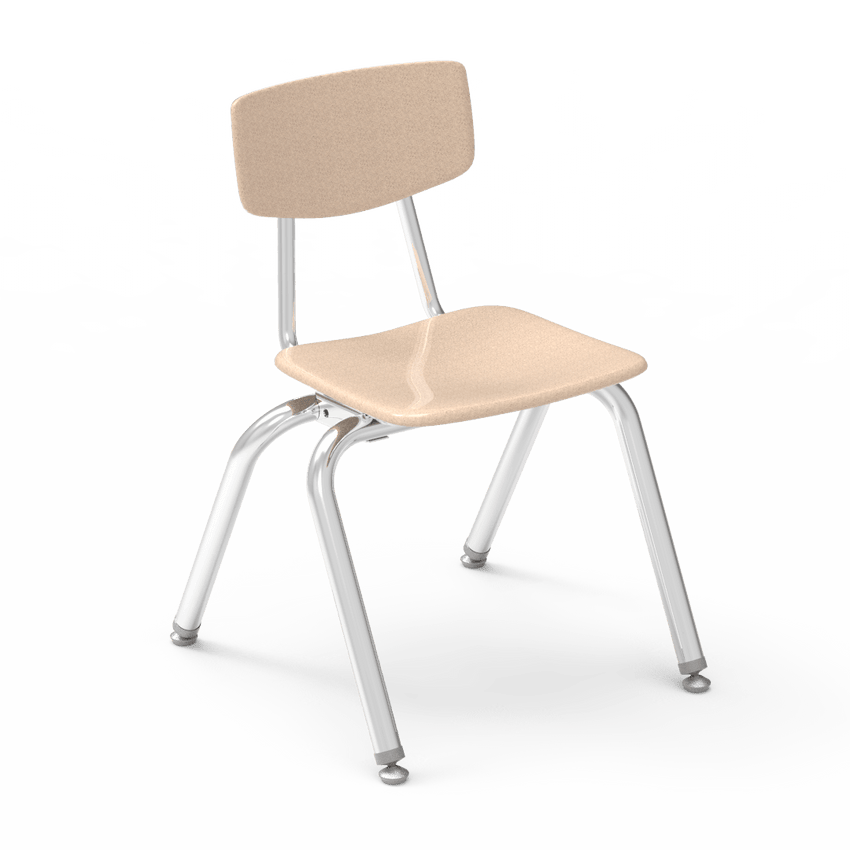 Virco 3014 - 3000 Series 4-Legged Hard Plastic Stack Chair - 14" Seat Height (Virco 3014) - SchoolOutlet