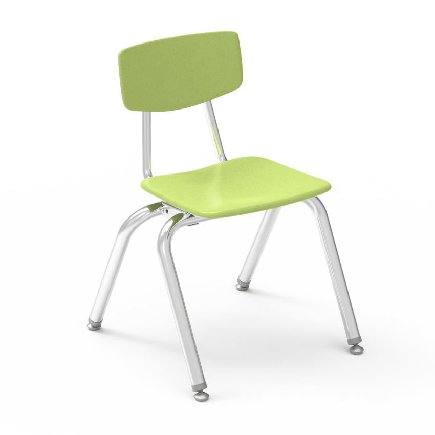 Virco 3014 - 3000 Series 4-Legged Hard Plastic Stack Chair - 14" Seat Height (Virco 3014) - SchoolOutlet