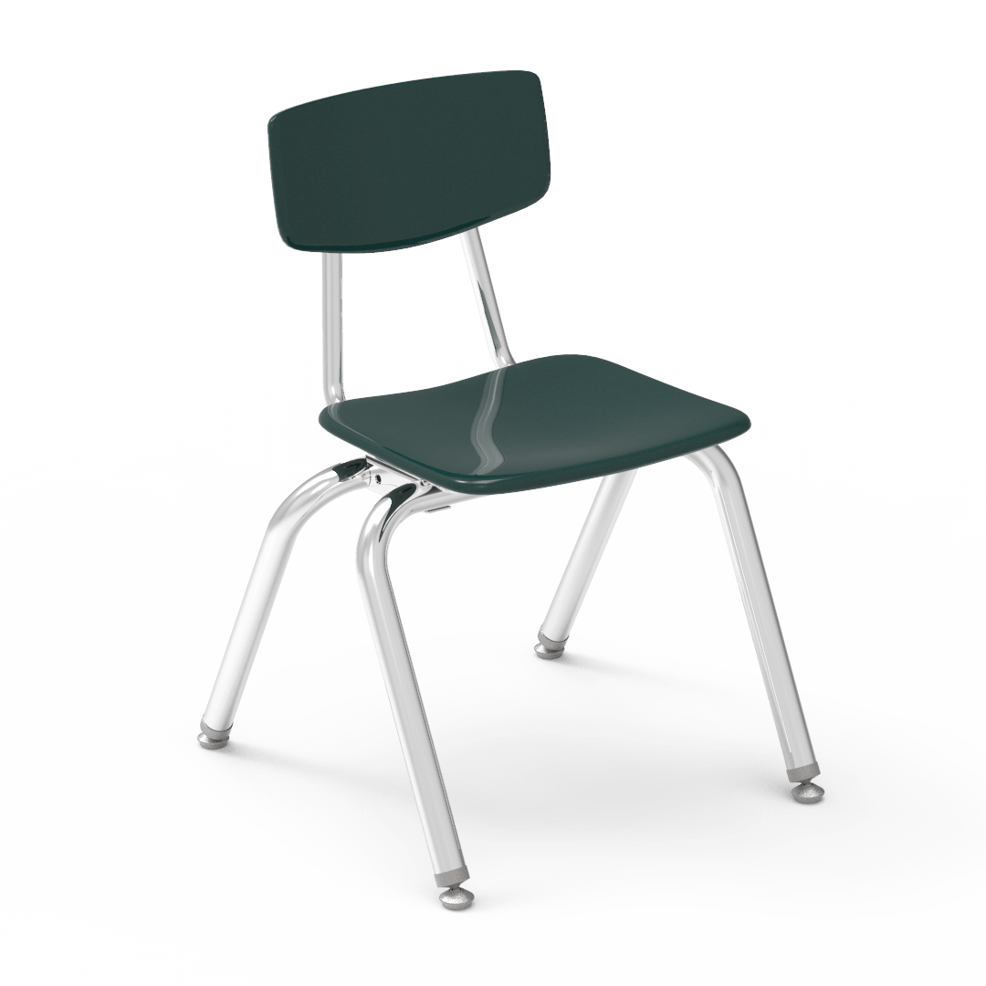 Virco 3014 - 3000 Series 4-Legged Hard Plastic Stack Chair - 14" Seat Height (Virco 3014) - SchoolOutlet