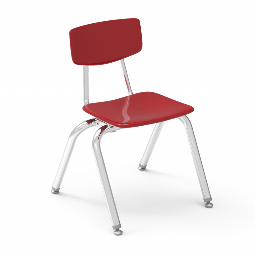 Virco 3014 - 3000 Series 4-Legged Hard Plastic Stack Chair - 14" Seat Height (Virco 3014) - SchoolOutlet
