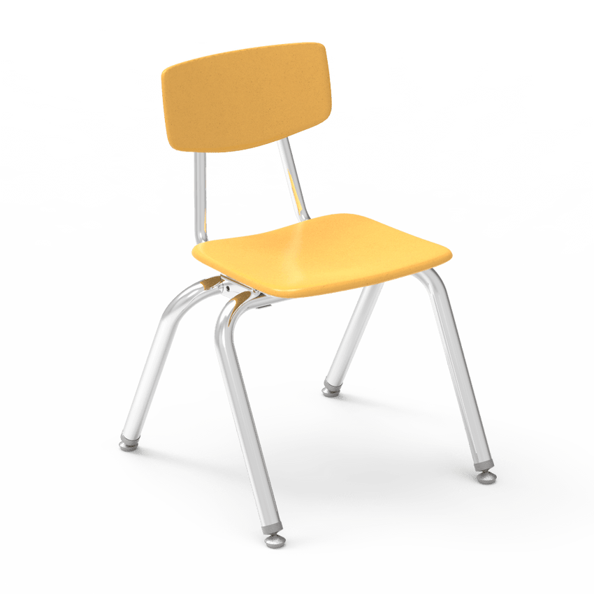 Virco 3014 - 3000 Series 4-Legged Hard Plastic Stack Chair - 14" Seat Height (Virco 3014) - SchoolOutlet