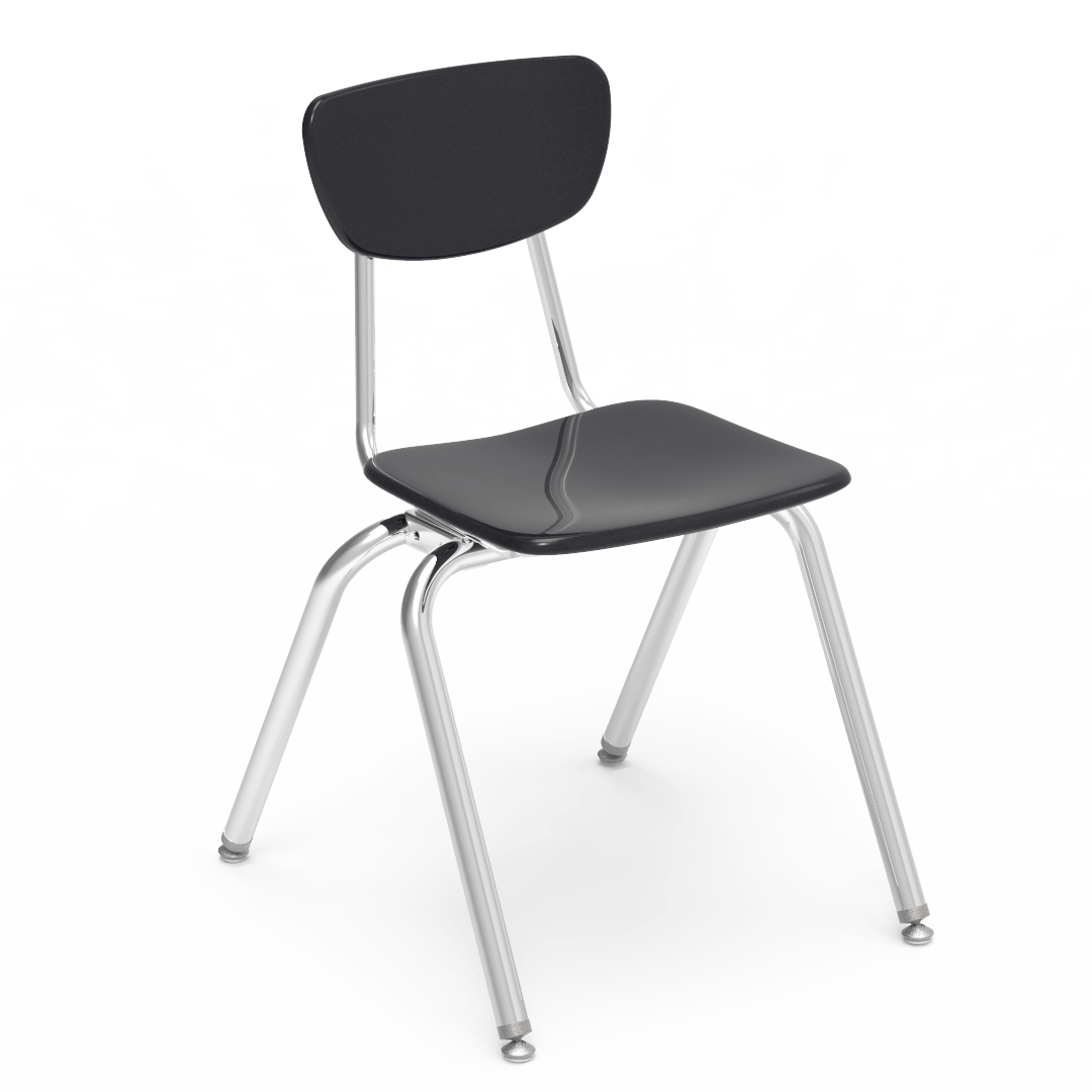 Virco 3018 School Chair for Students 5th Grade to Adult - Hard Plastic Seat & Back, Durable and Stackable for Classroom Seating - SchoolOutlet