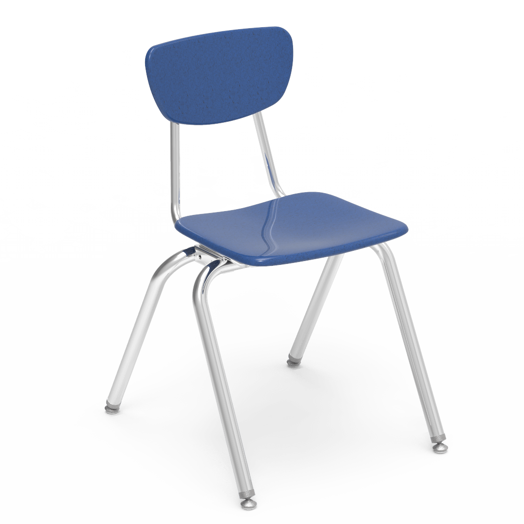 Virco 3018 School Chair for Students 5th Grade to Adult - Hard Plastic Seat & Back, Durable and Stackable for Classroom Seating - SchoolOutlet