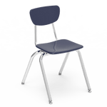 Virco 3018 School Chair for Students 5th Grade to Adult - Hard Plastic Seat & Back, Durable and Stackable for Classroom Seating - SchoolOutlet