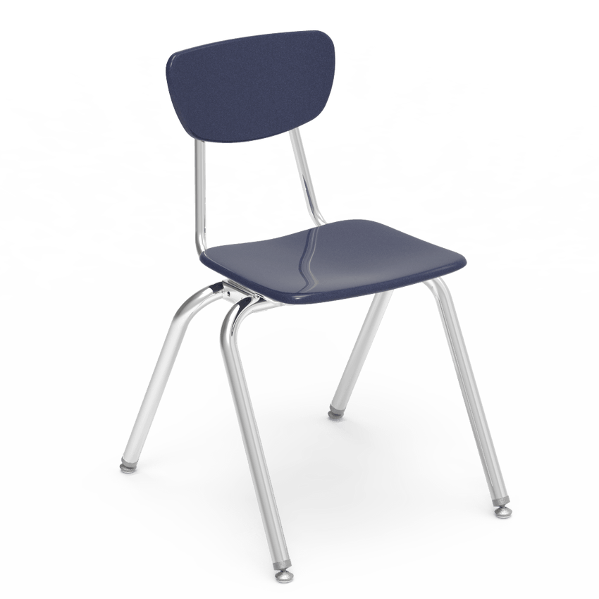 Virco 3018 School Chair for Students 5th Grade to Adult - Hard Plastic Seat & Back, Durable and Stackable for Classroom Seating - SchoolOutlet