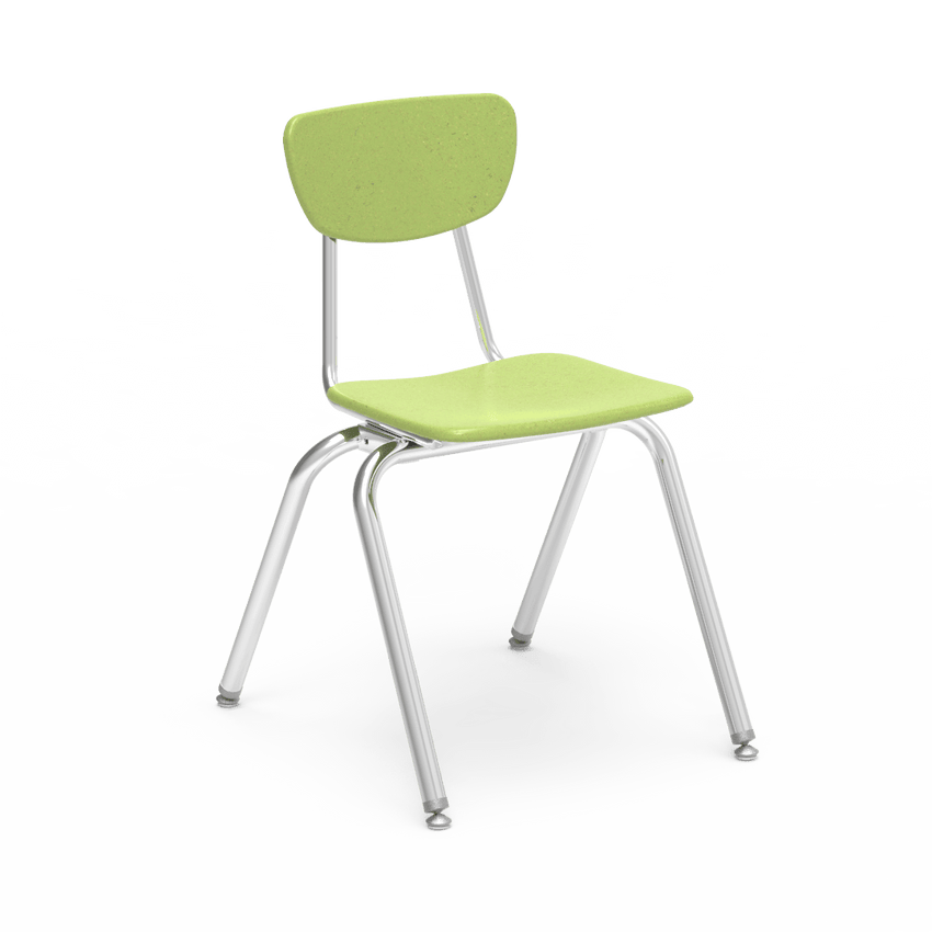 Virco 3018 School Chair for Students 5th Grade to Adult - Hard Plastic Seat & Back, Durable and Stackable for Classroom Seating - SchoolOutlet