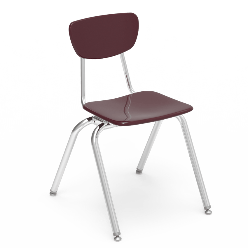 Virco 3018 School Chair for Students 5th Grade to Adult - Hard Plastic Seat & Back, Durable and Stackable for Classroom Seating - SchoolOutlet