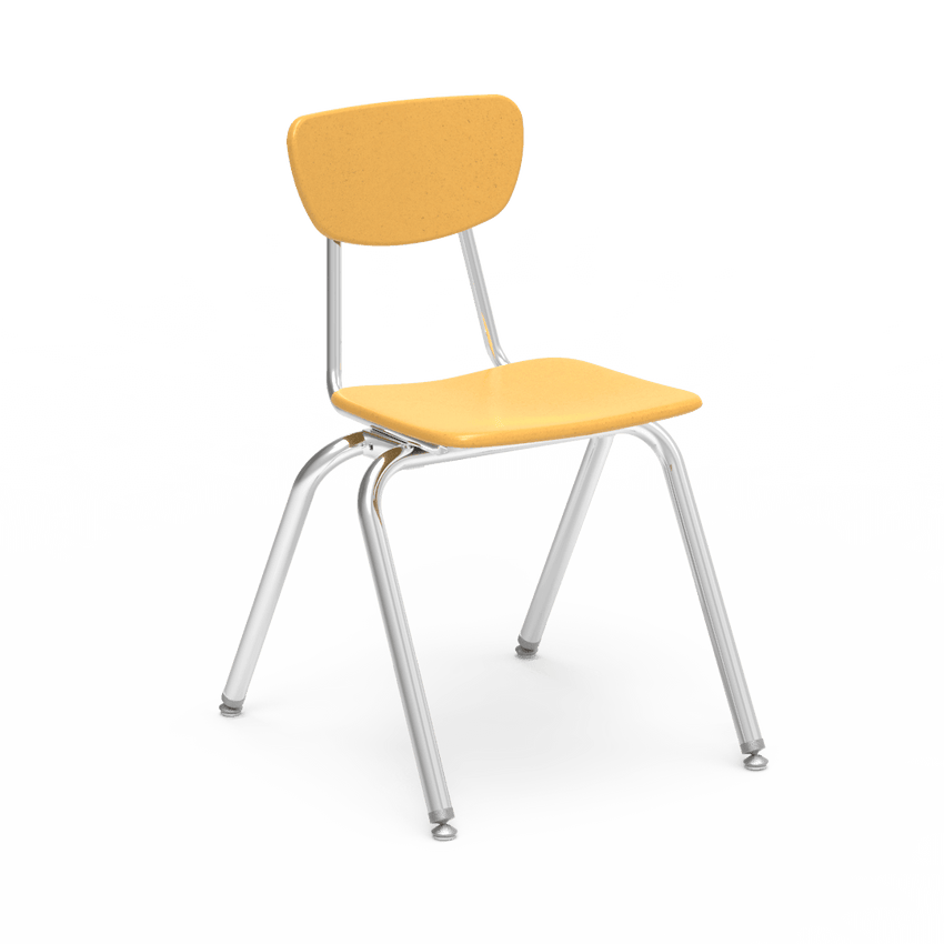 Virco 3018 School Chair for Students 5th Grade to Adult - Hard Plastic Seat & Back, Durable and Stackable for Classroom Seating - SchoolOutlet